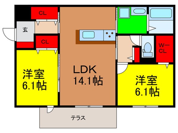 Reposの物件間取画像